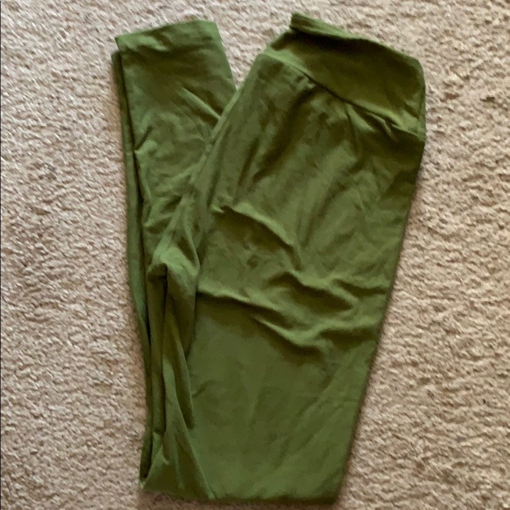 One Size Lularoe Green Leggings